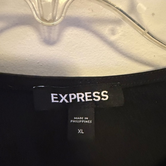 Express Elegant Black Blouse XL - Picture 3 of 4